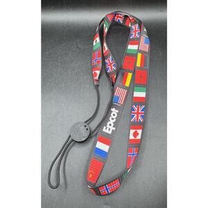 Rare Cast Member Exclusive Walt Disney World EPCOT Countries- Lanyard By LASO